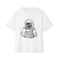 Outline Face Design Unisex Oversized Boxy Tee - snazzymerch