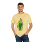 Billie Eilish Inspired Dyed T-shirt – Green Flame Icon Edition Printify
