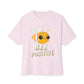 Oversized boxy Tee – Snazzy Bee positive Edition Printify