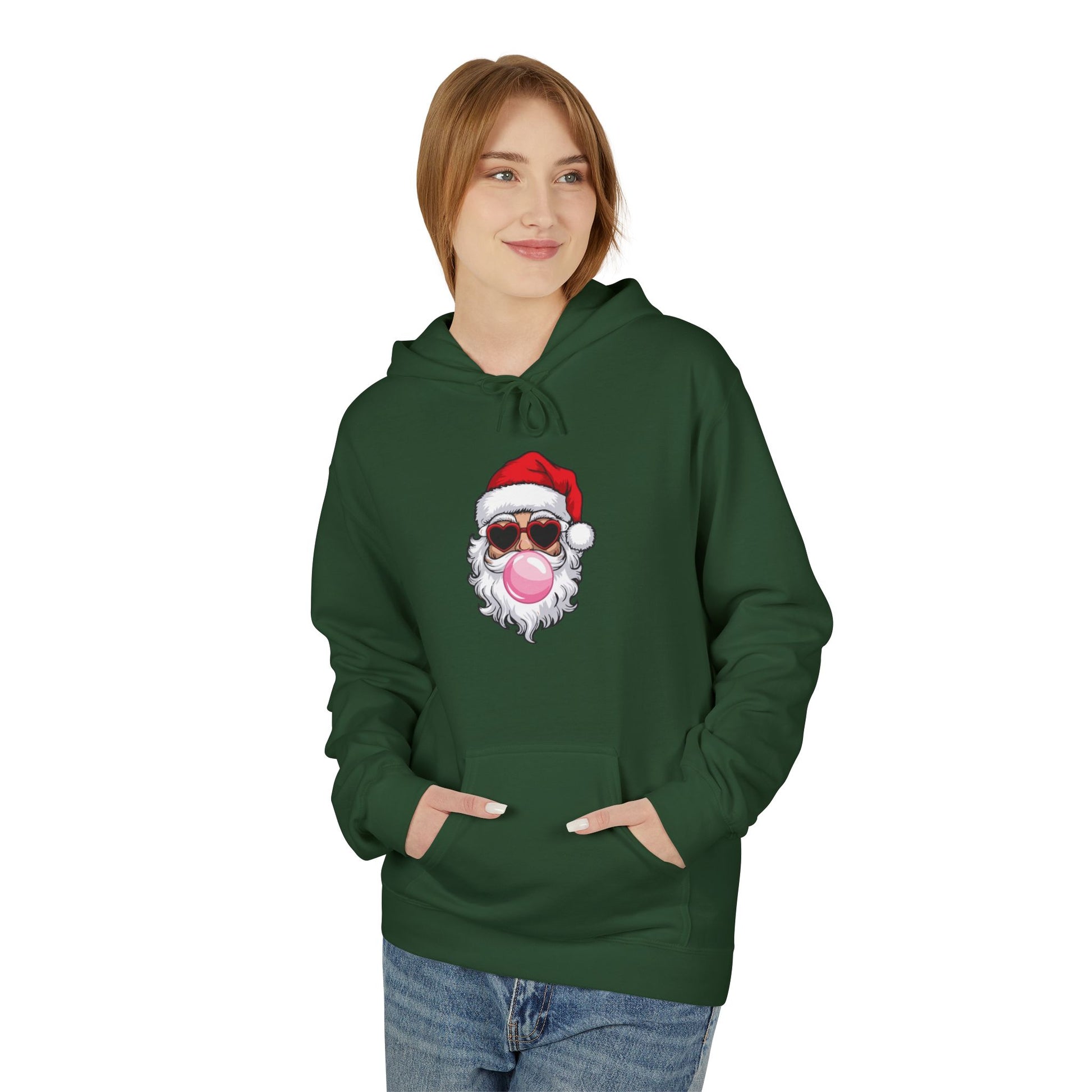 Cool Santa Sunglasses Christmas Hoodie – Holiday Edition Printify