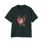 Cute Christmas Reindeer Oversized Tee – Festive Holiday Cartoon T-Shirt Printify