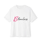 Bold Script “Be Flawless” Unisex Oversized Boxy Tee - snazzymerch