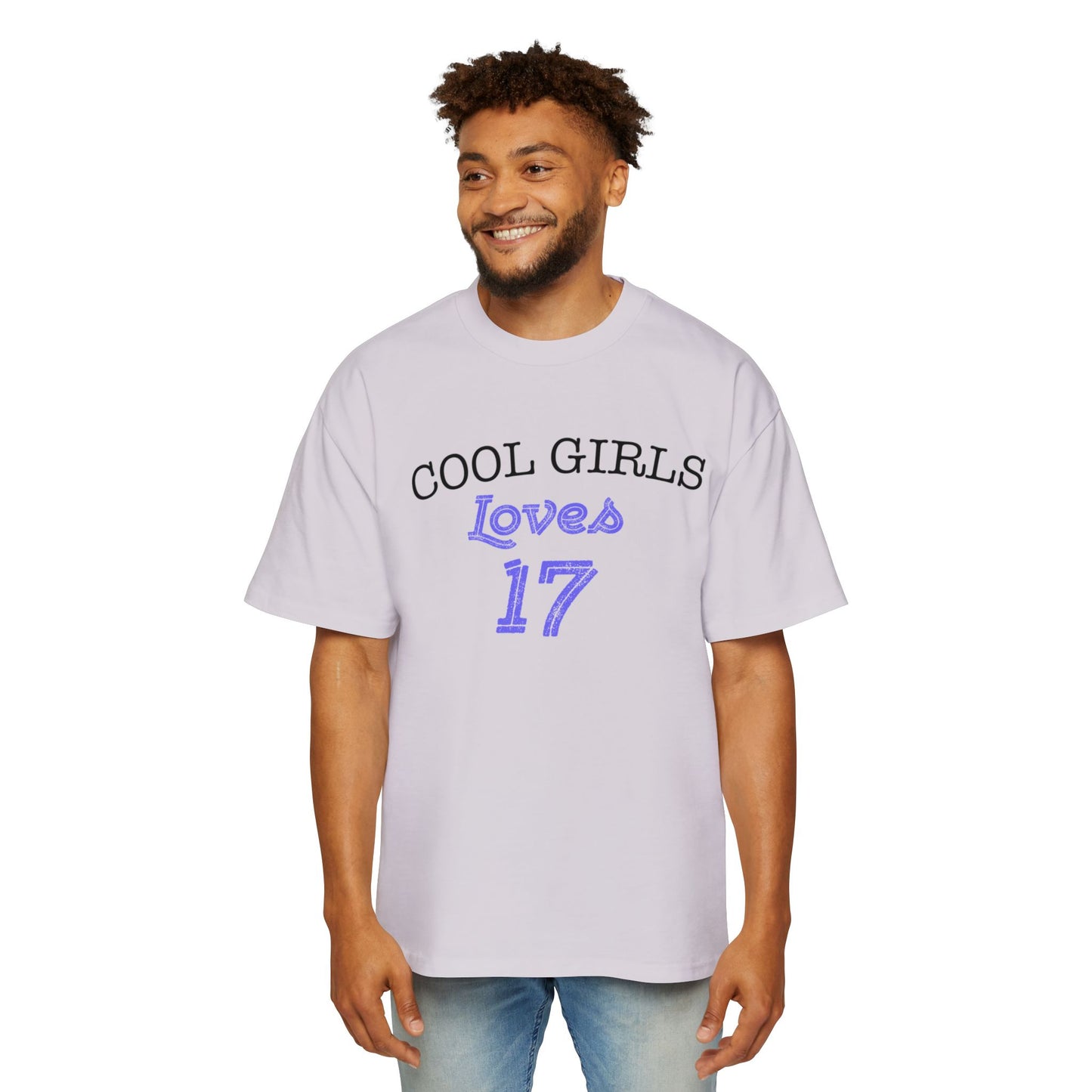Love for 17 Graphic Men's Heavy Oversized Tee - snazzymerch