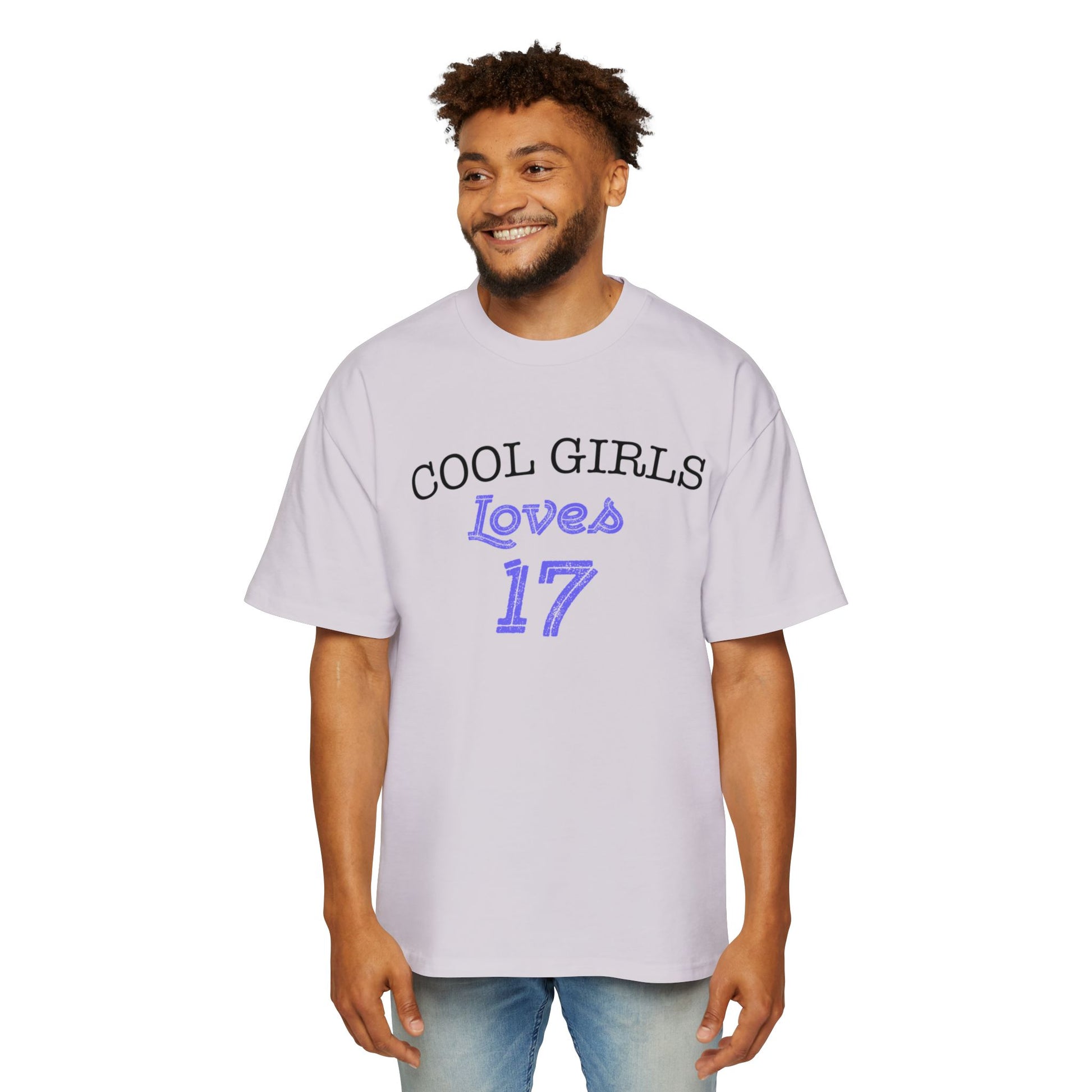 Love for 17 Graphic Men's Heavy Oversized Tee - snazzymerch