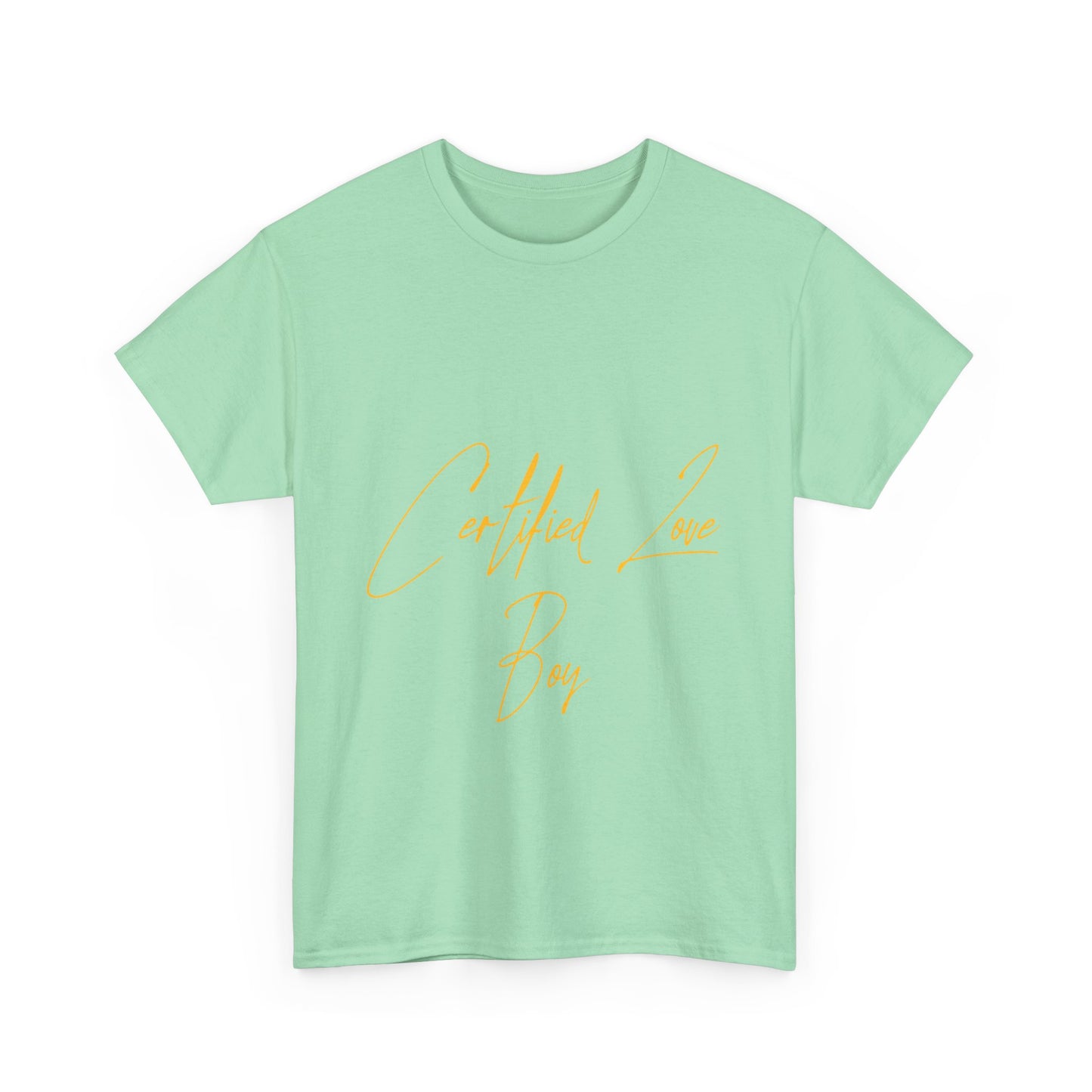 Certified Lover Boy Script Heavy Cotton Tee Printify