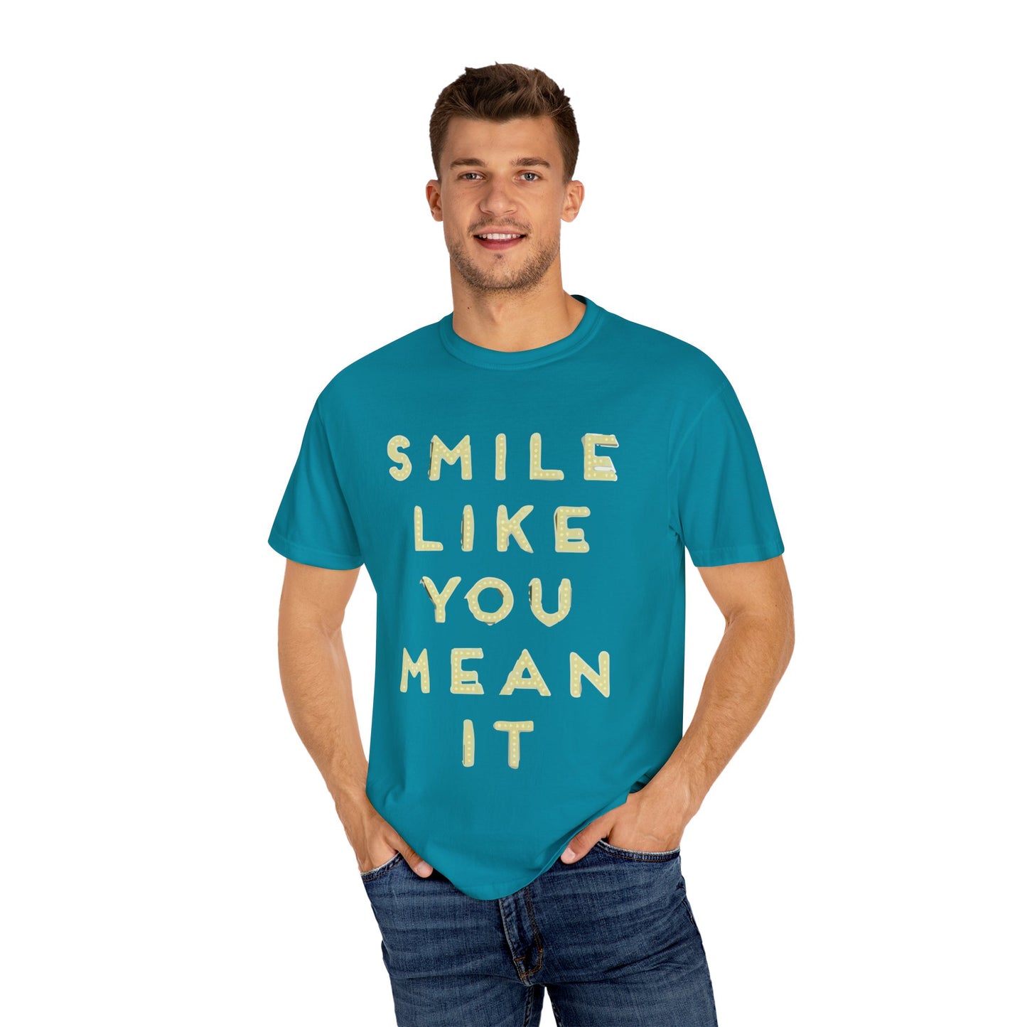 Glow-Inspired Quote Unisex Garment-Dyed T-shirt - snazzymerch