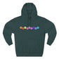 Color Pop Seventeen Three-Panel Fleece Hoodie - snazzymerch