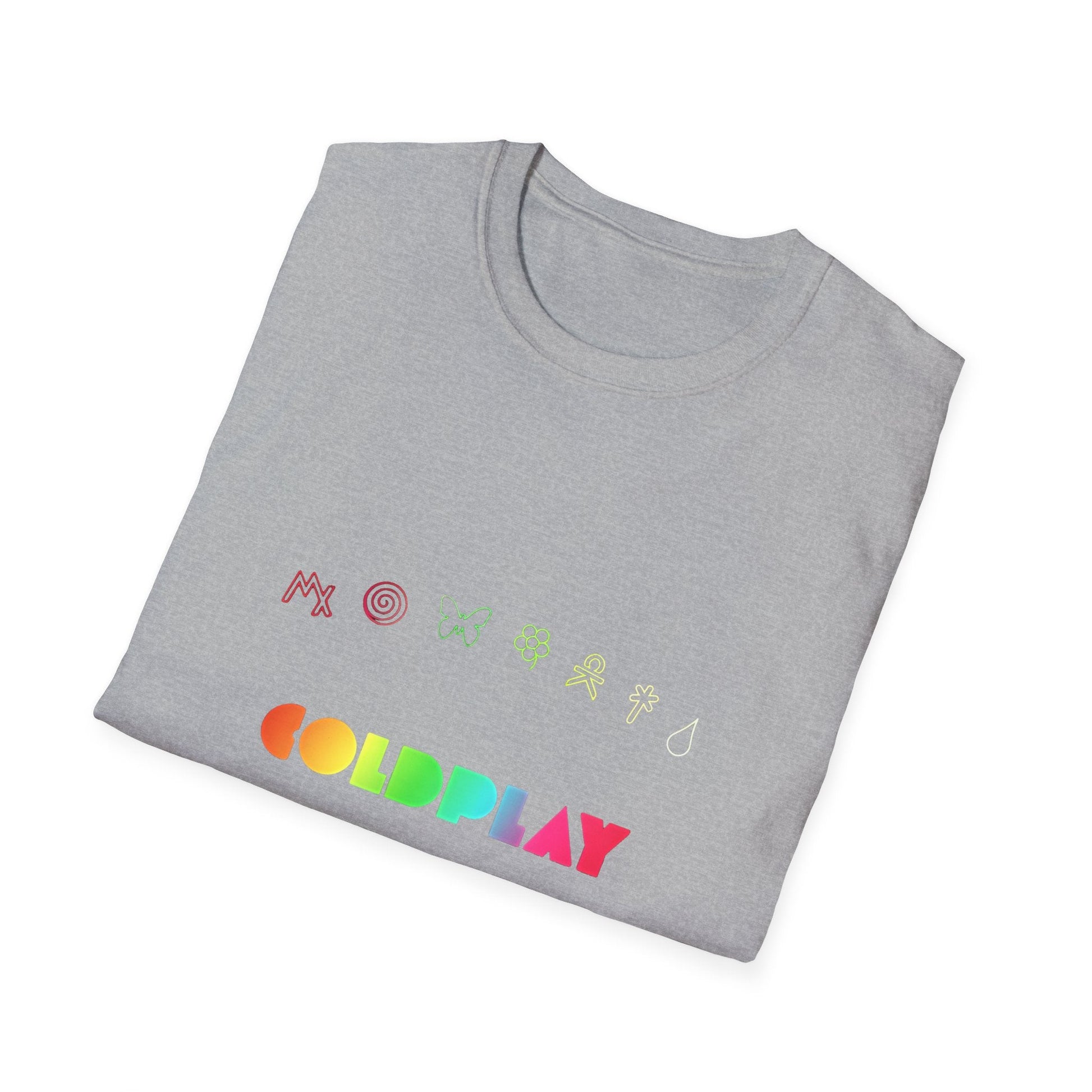 Unisex Softstyle T-Shirt Inspired by Coldplay’s Signage Printify