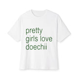 Green Text Statement Unisex Oversized Boxy Tee - snazzymerch