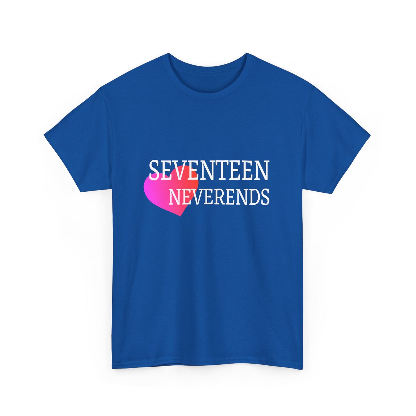 Never Ends Heart Unisex Heavy Cotton Tee - snazzymerch