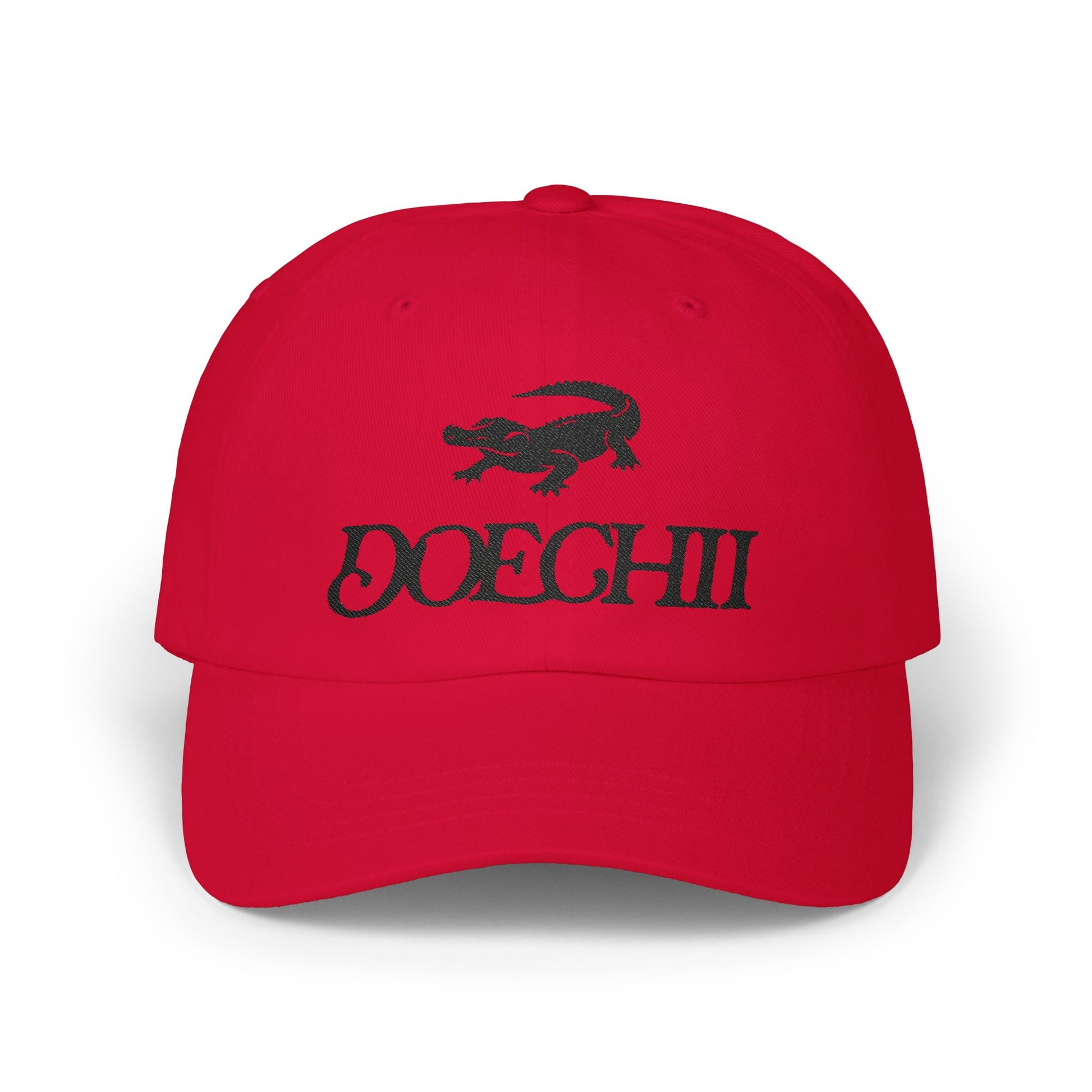 Red Typography Classic Dad Cap - snazzymerch