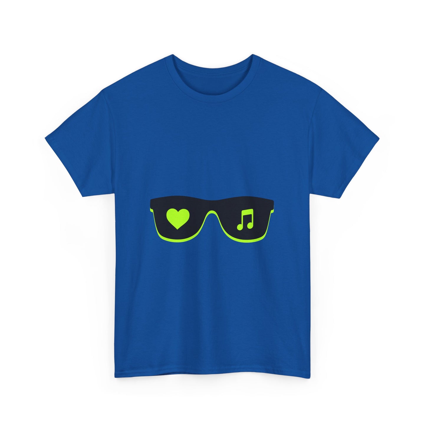 Neon Love Notes Unisex Heavy cotton tee Printify