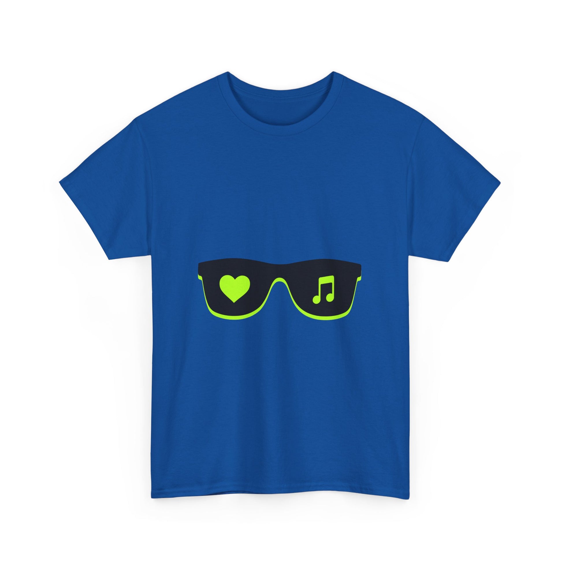 Neon Love Notes Unisex Heavy cotton tee Printify