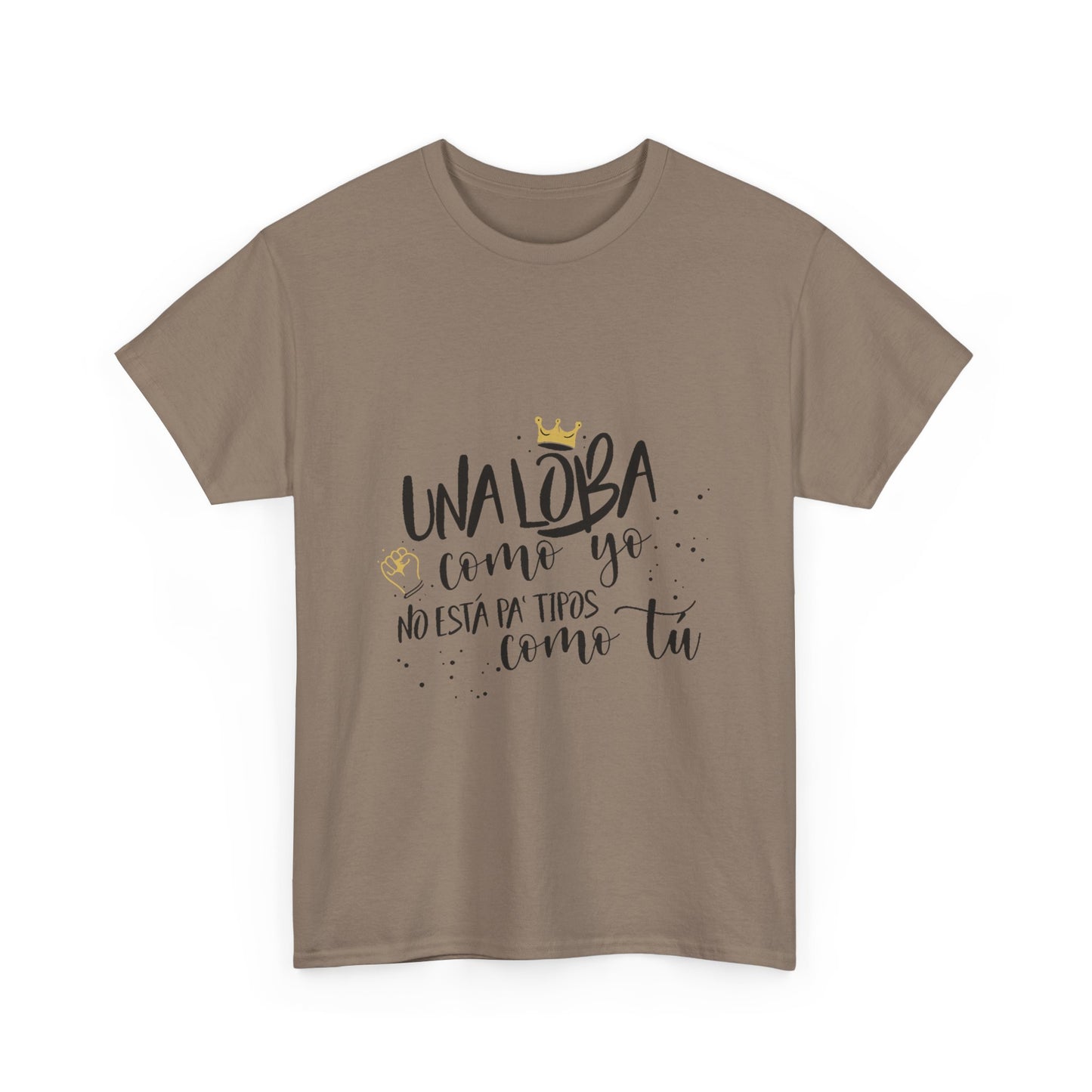 Golden Wolf Energy Unisex Heavy cotton tee Printify