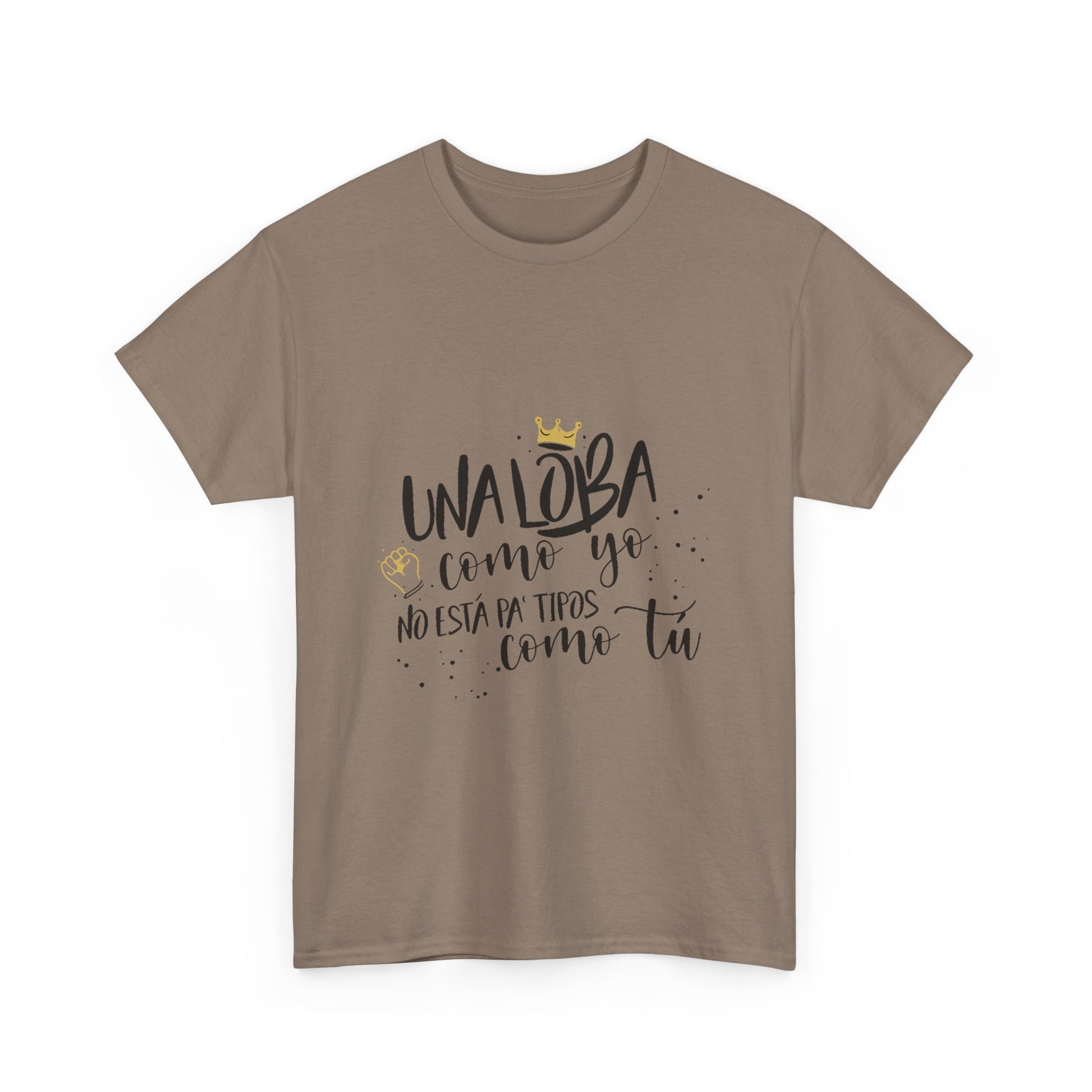 Golden Wolf Energy Unisex Heavy cotton tee Printify