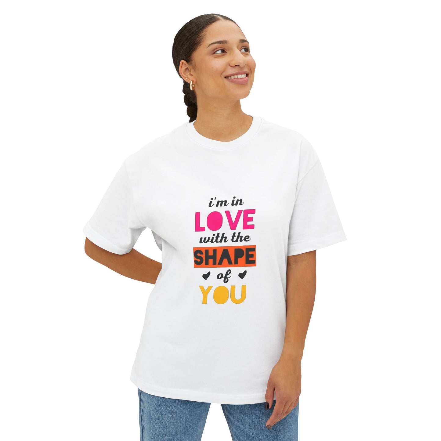 Copy of Copy of  Orange Divide Symbol Oversized Boxy Tee Printify