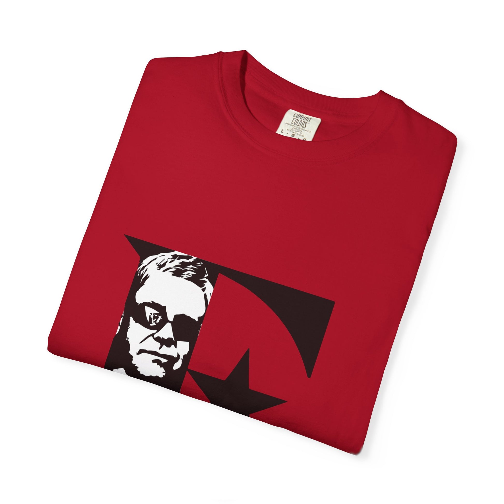 Black & White Portrait Unisex Garment-Dyed T-shirt - snazzymerch