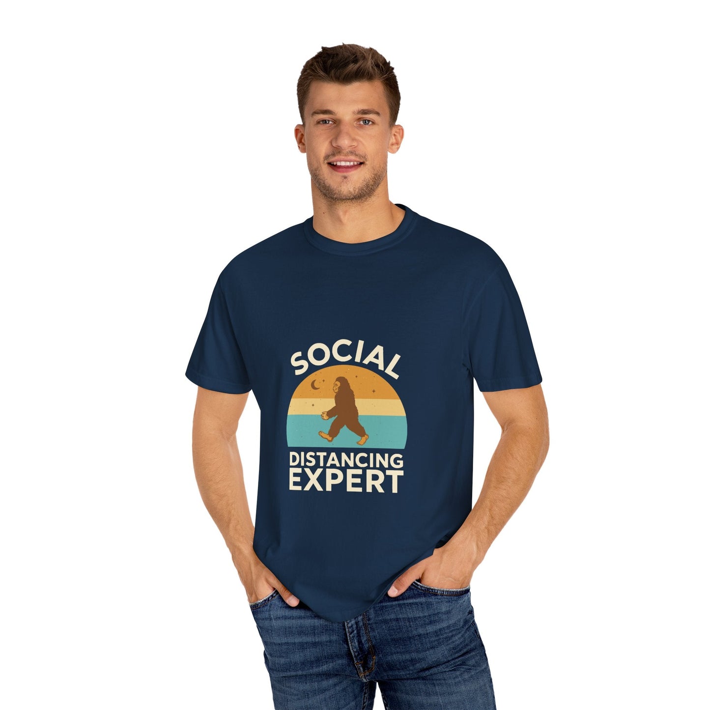 Dyed T-shirt – Snazzy Social Distance Edition Printify
