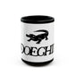Red Typography Black Mug (11oz, 15oz) - snazzymerch