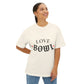 Love Bowl Retro Unisex Oversized Boxy Tee - snazzymerch