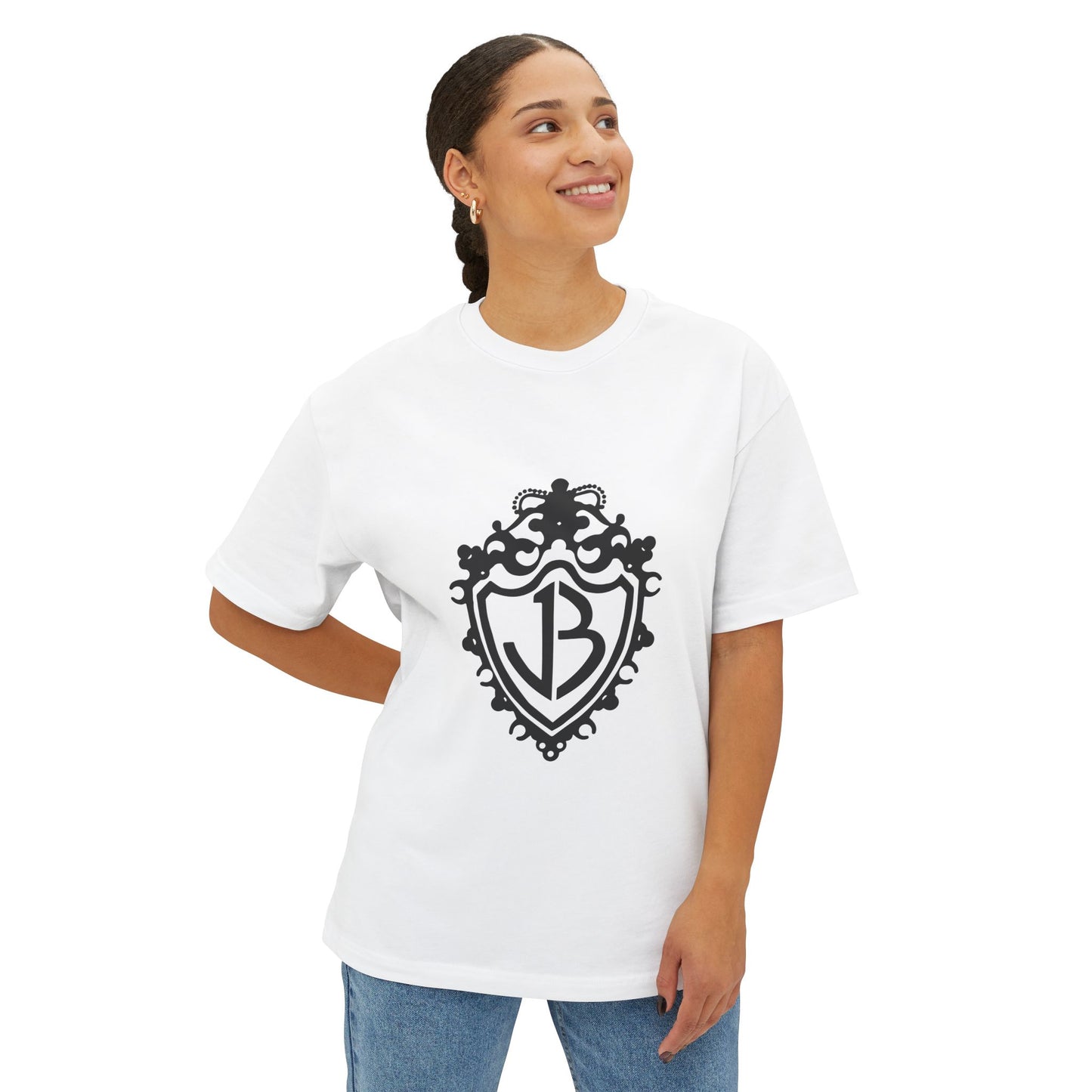Minimal Black Unisex Oversized Boxy Tee - snazzymerch