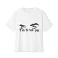 Billie Eilish Inspired Oversized T-Shirt – Eyes & Shadows Gothic Edition Printify