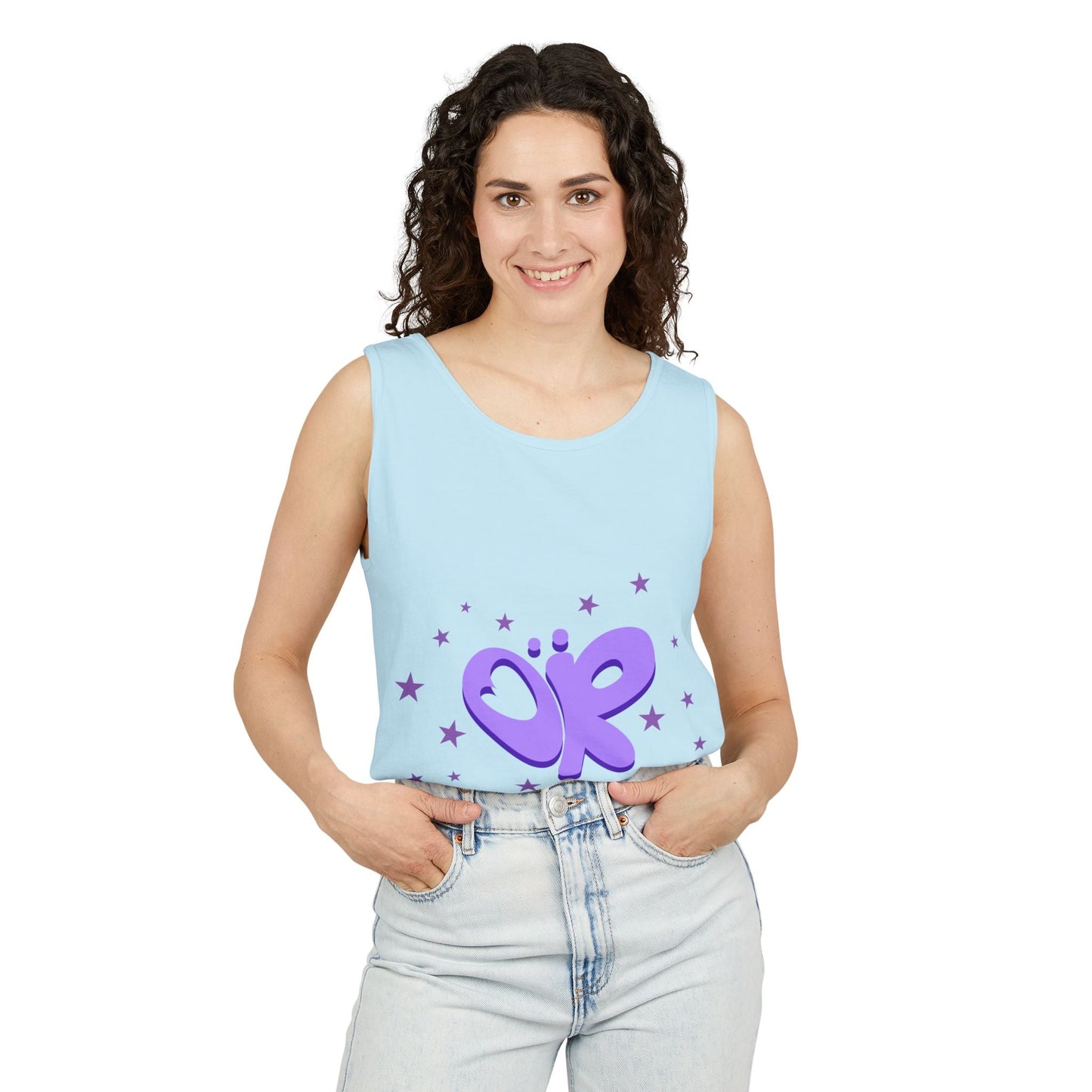 OR Graffiti Starburst-Dyed Tank Top Printify