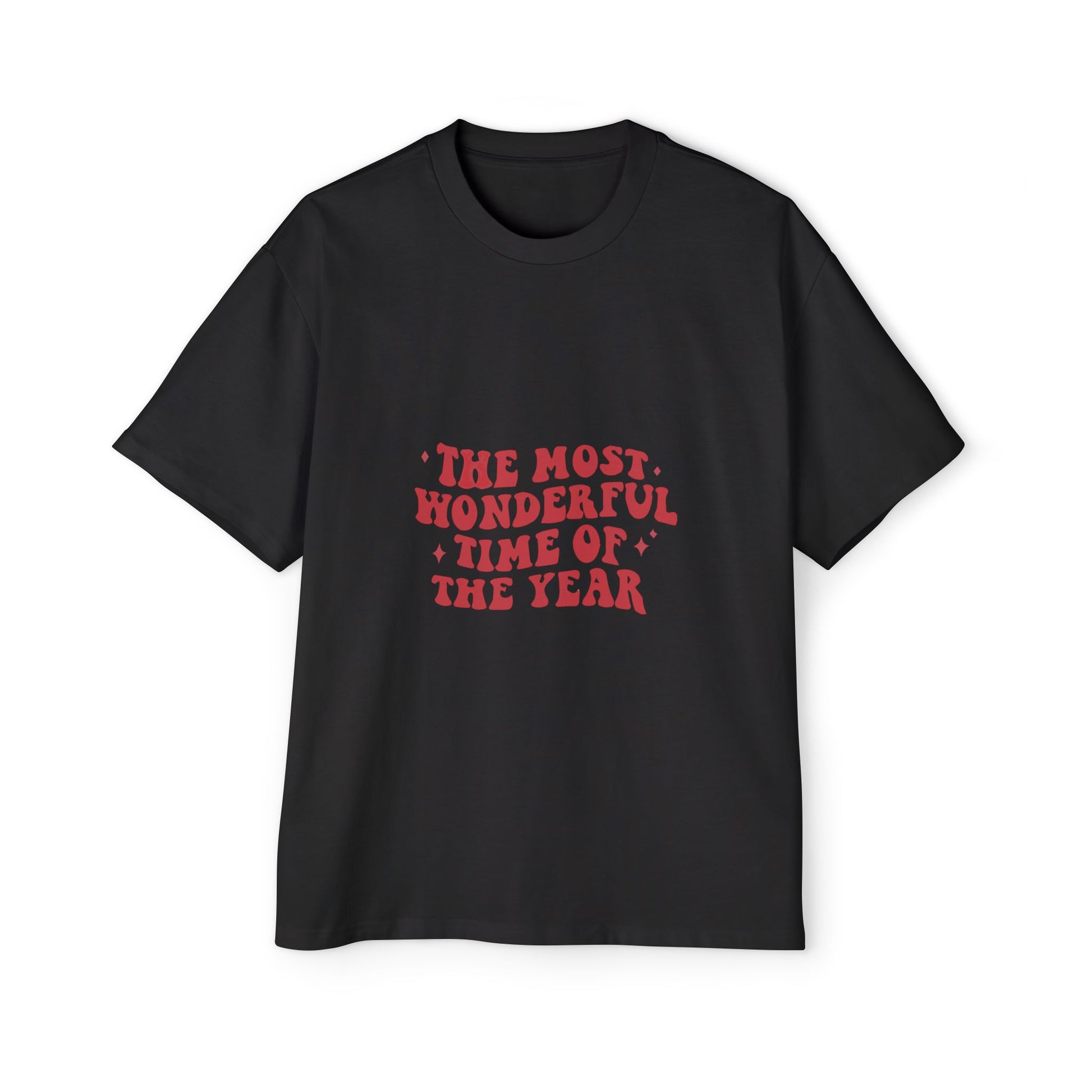 The Most Wonderful Time of the Year Oversized Tee – Festive Christmas Quote T-Shirt Printify