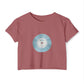 Midnight Vinyl Vibes Women's Festival Crop Top - snazzymerch