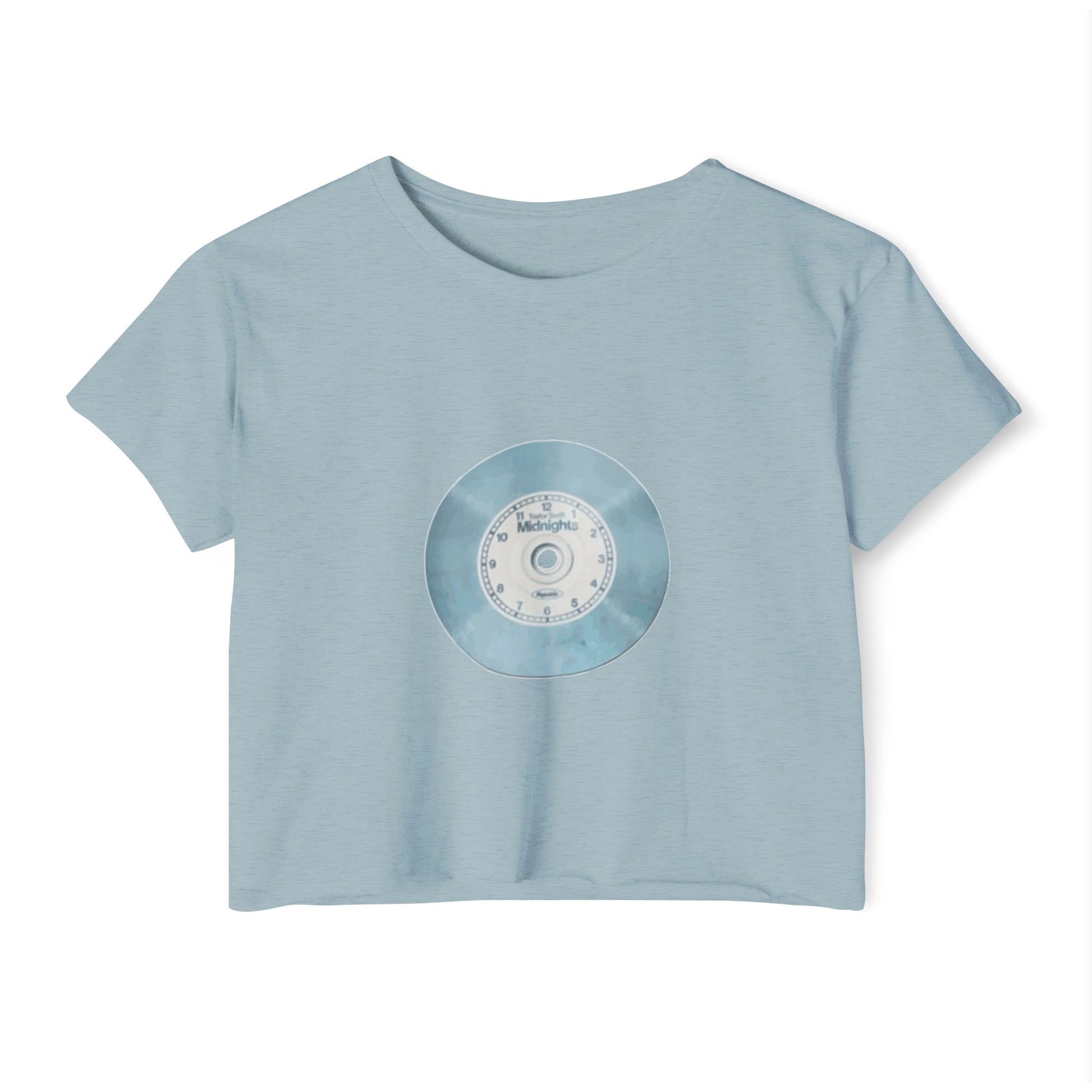 Midnight Vinyl Vibes Women's Festival Crop Top - snazzymerch