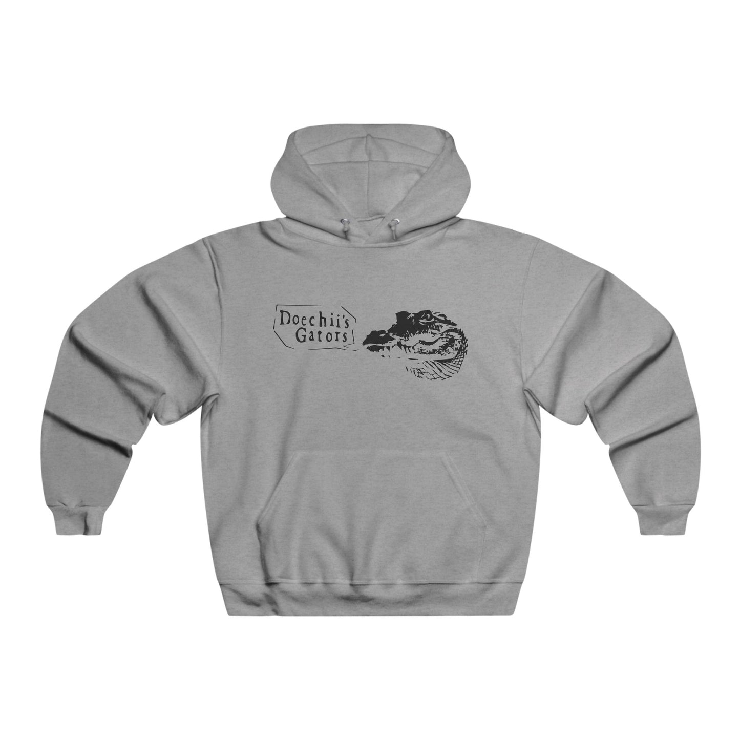 Text Graphic Men's NUBLEND® Hooded Sweatshirt - snazzymerch