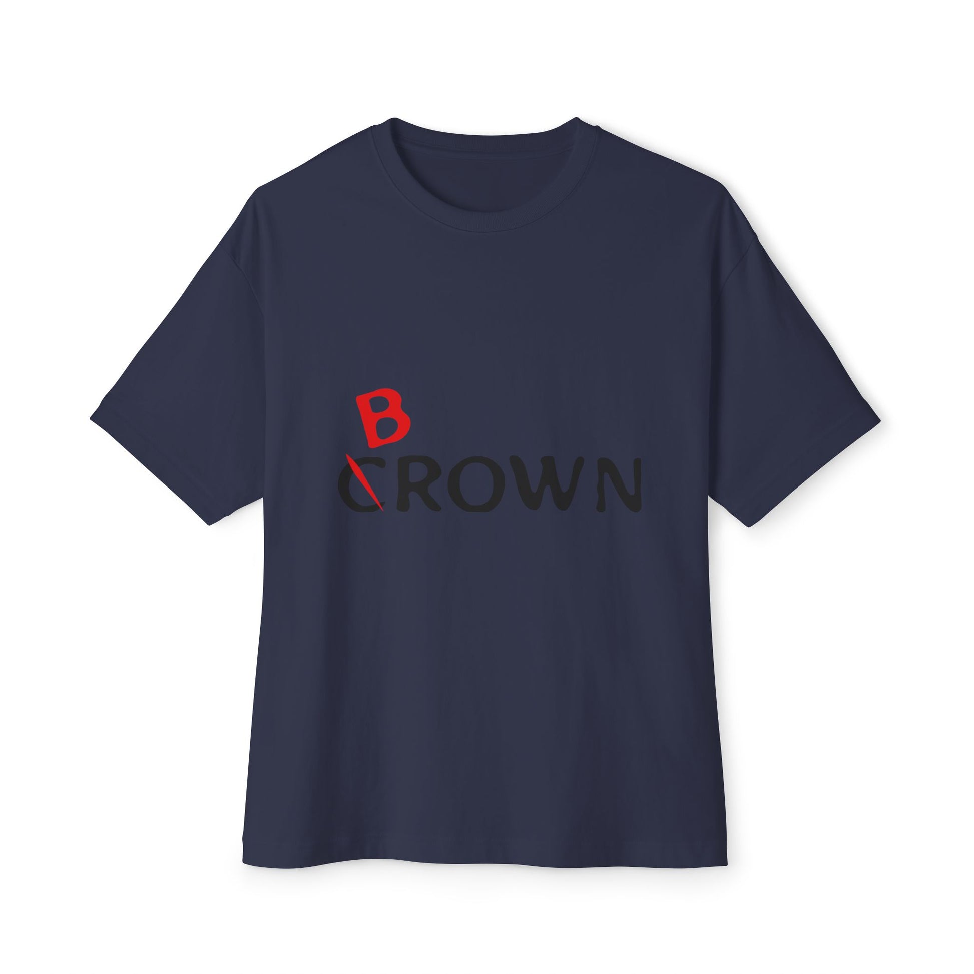Abstract Red Flag Typography Unisex oversized Boxy Tee - snazzymerch