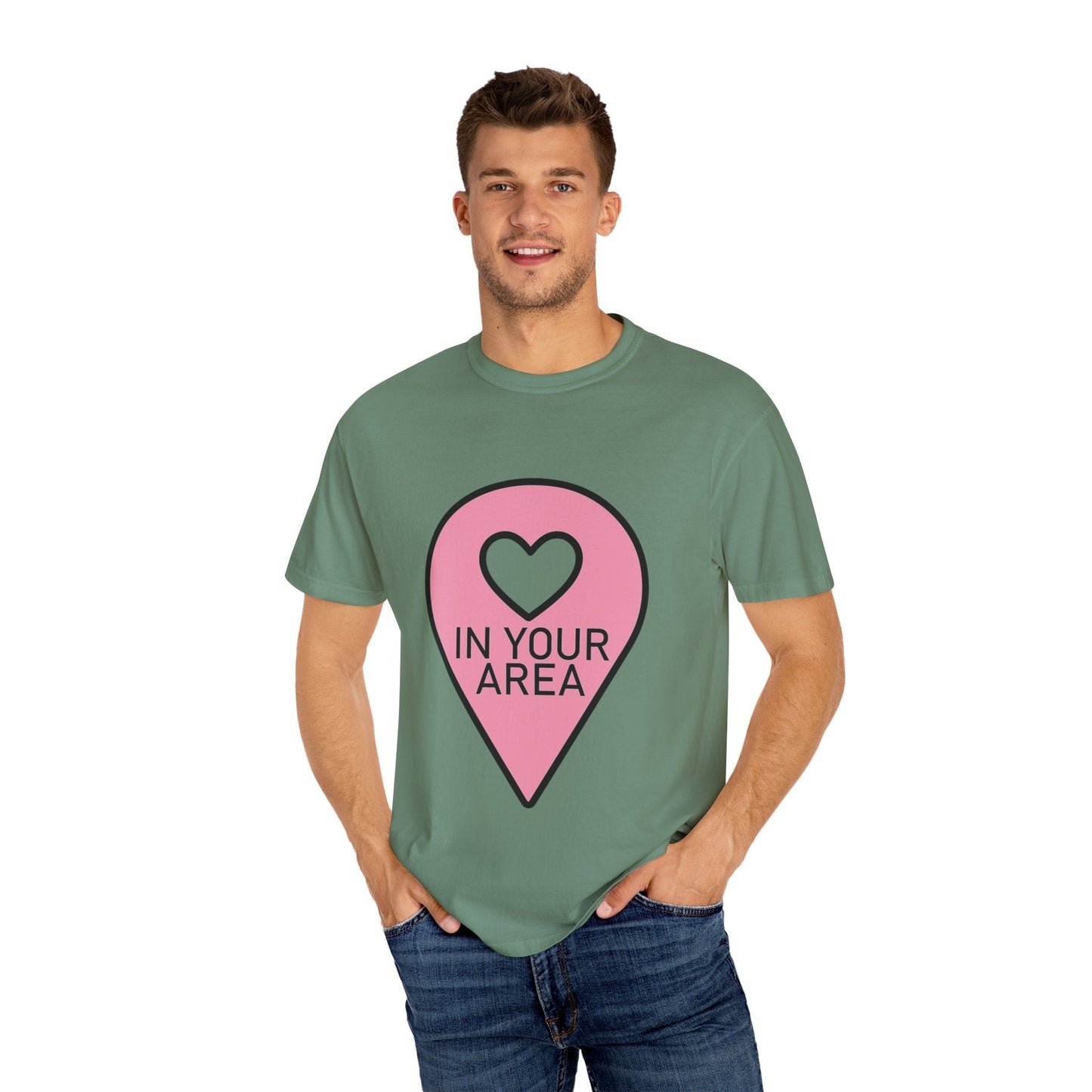 In Your Area Pin Marker – Dyed T-shirt Printify