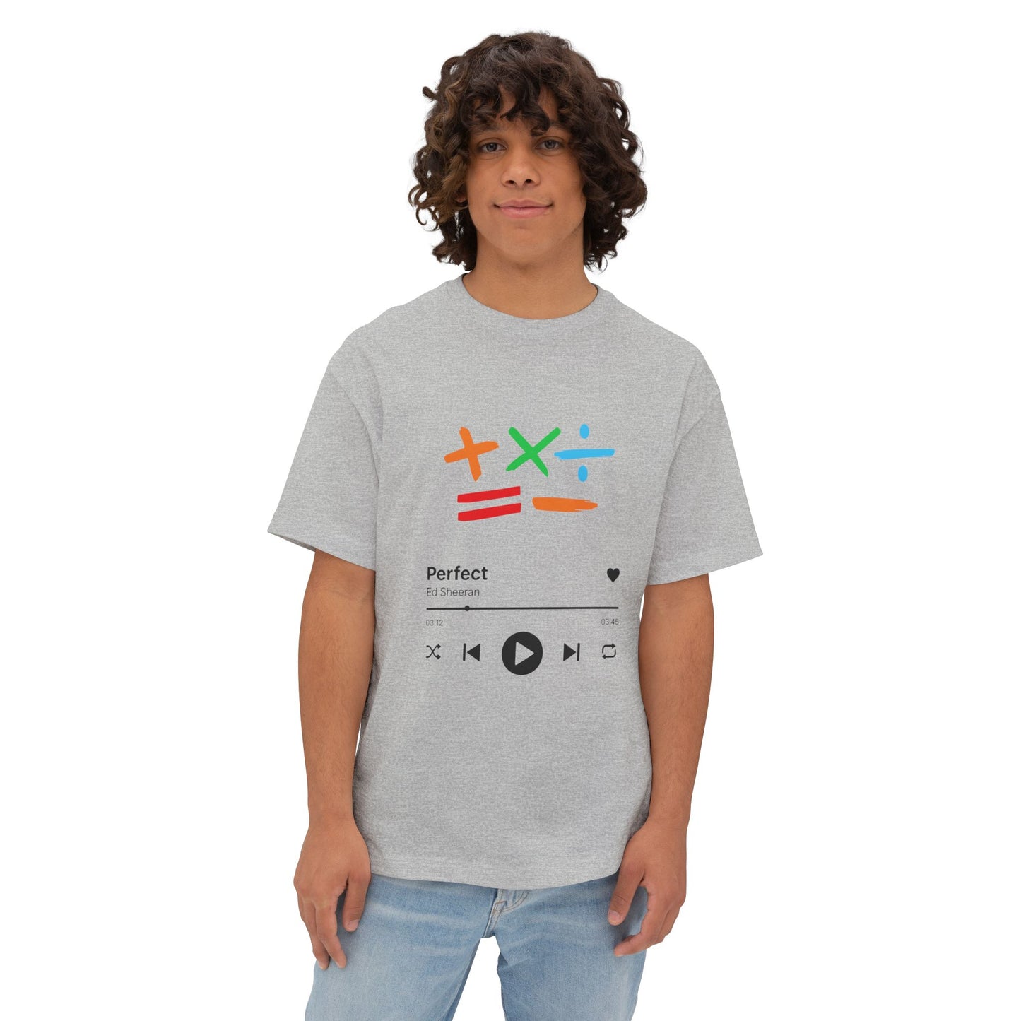 Oversized boxy tee | Ed sheeran music edition