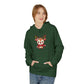 Cute Christmas Reindeer Fleece Hoodie – Holiday Edition Printify