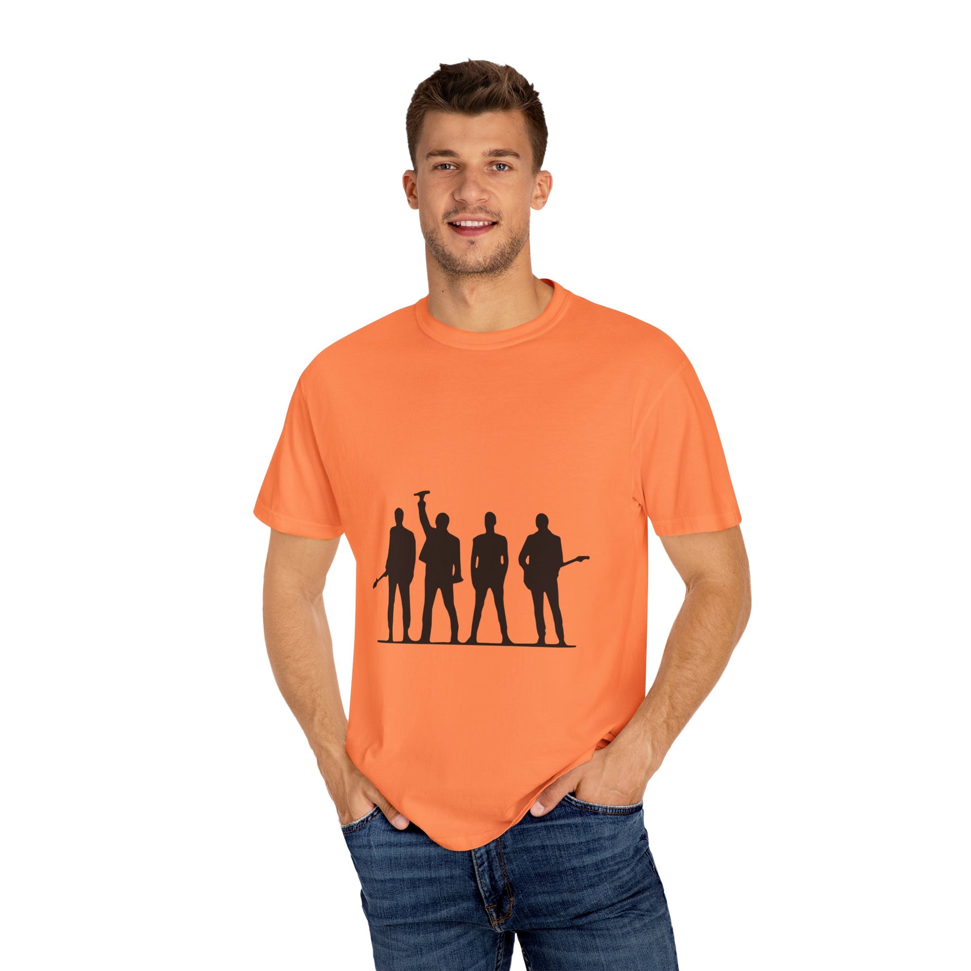 Retro Rock Vibes Unisex Garment-Dyed T-shirt - snazzymerch
