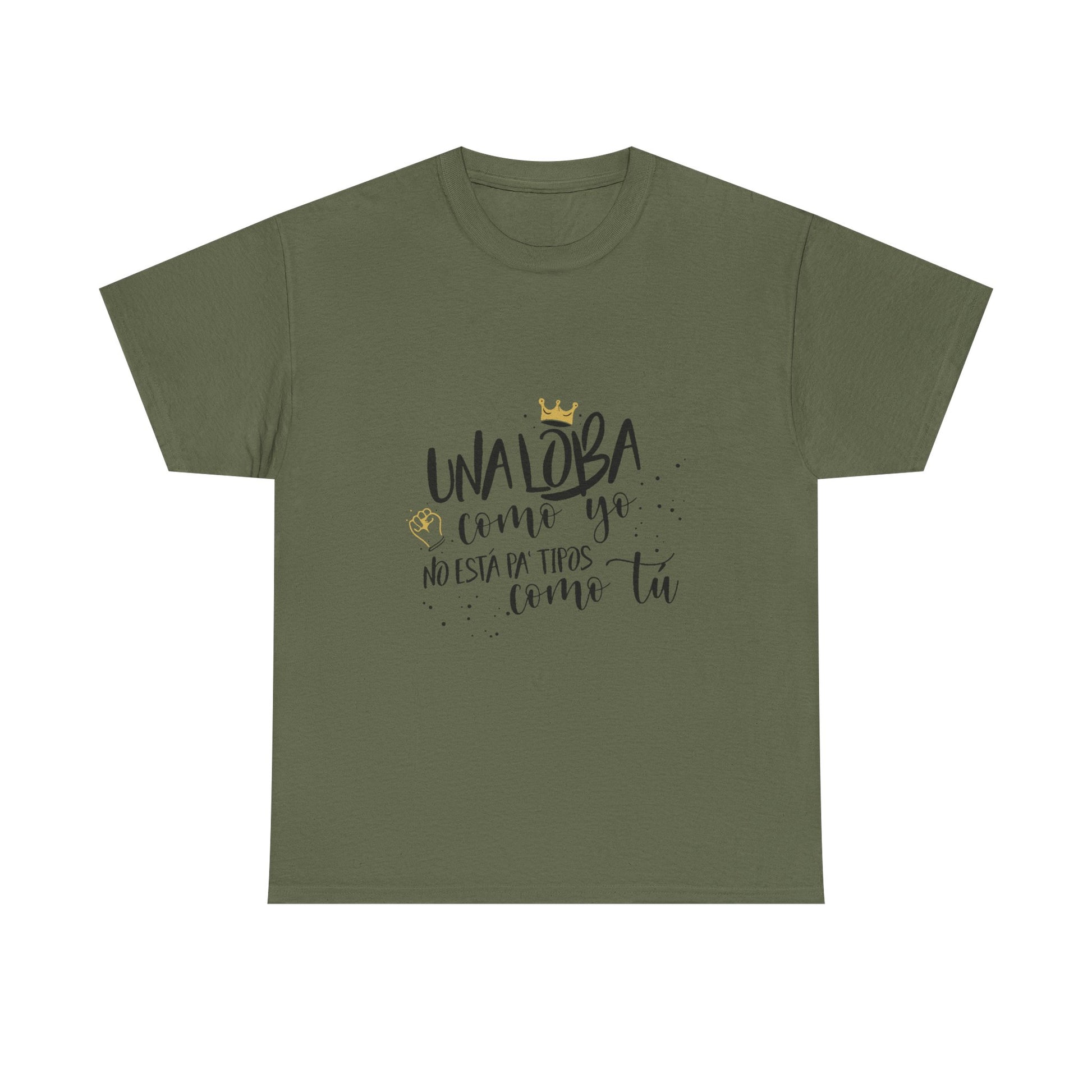 Golden Wolf Energy Unisex Heavy cotton tee Printify