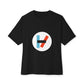 Circle Flame Unisex Oversized Boxy Tee - snazzymerch