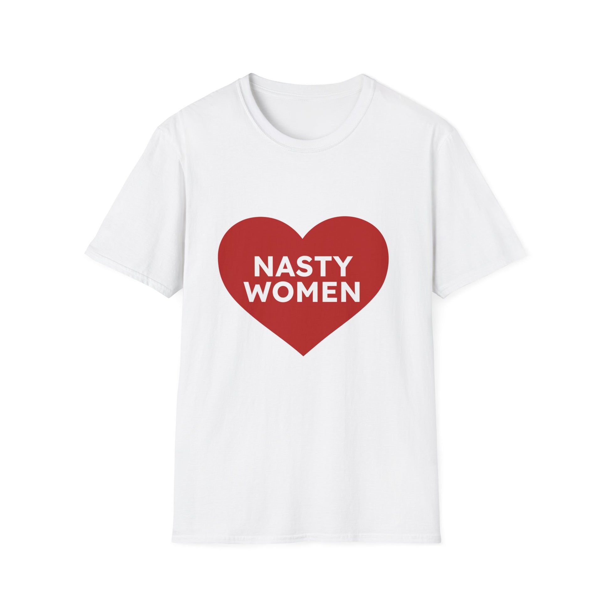 Nasty Women Heart - Unisex Softstyle T-shirt Printify