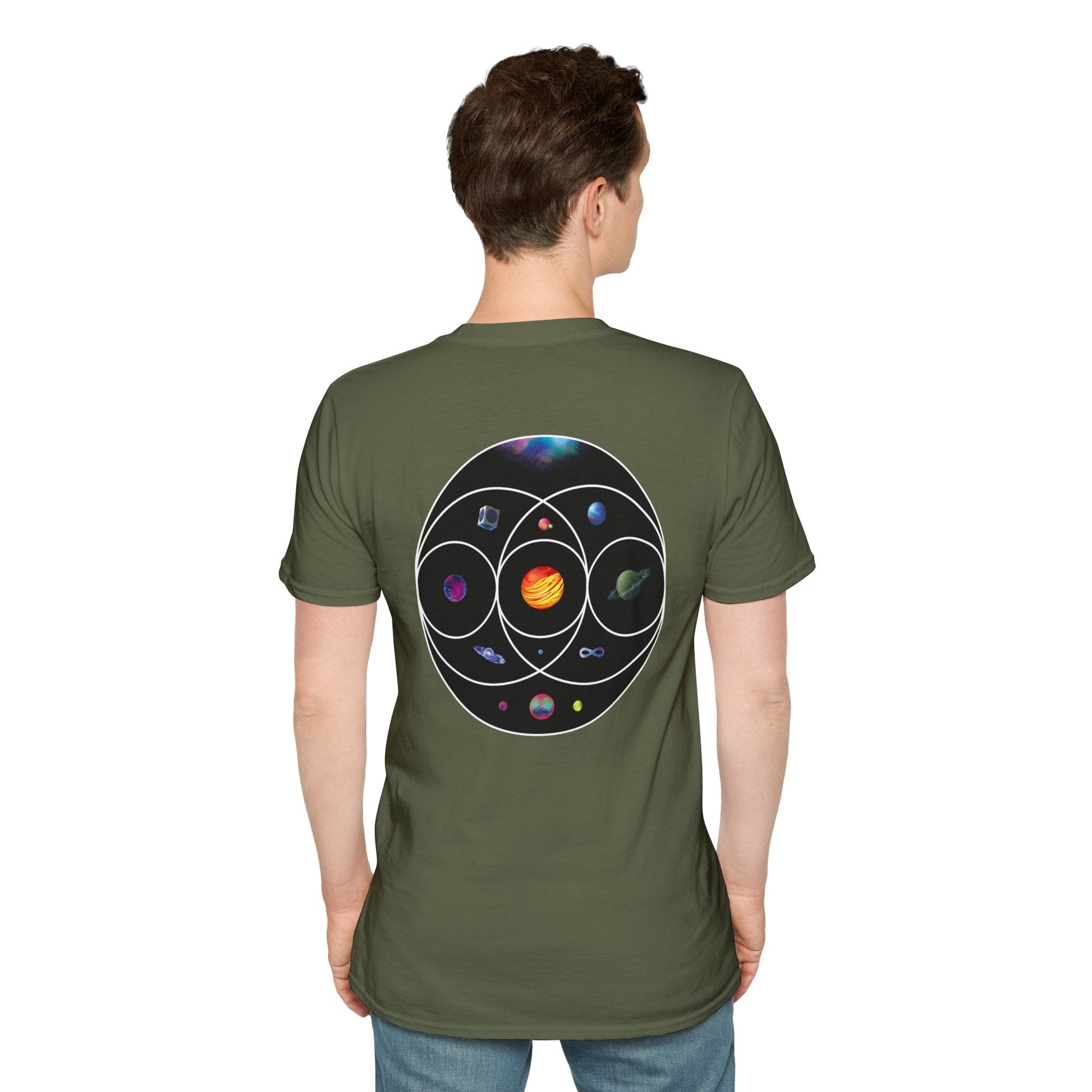 Unisex Softstyle T-Shirt Inspired by Coldplay’s Illustration Concept_B Printify