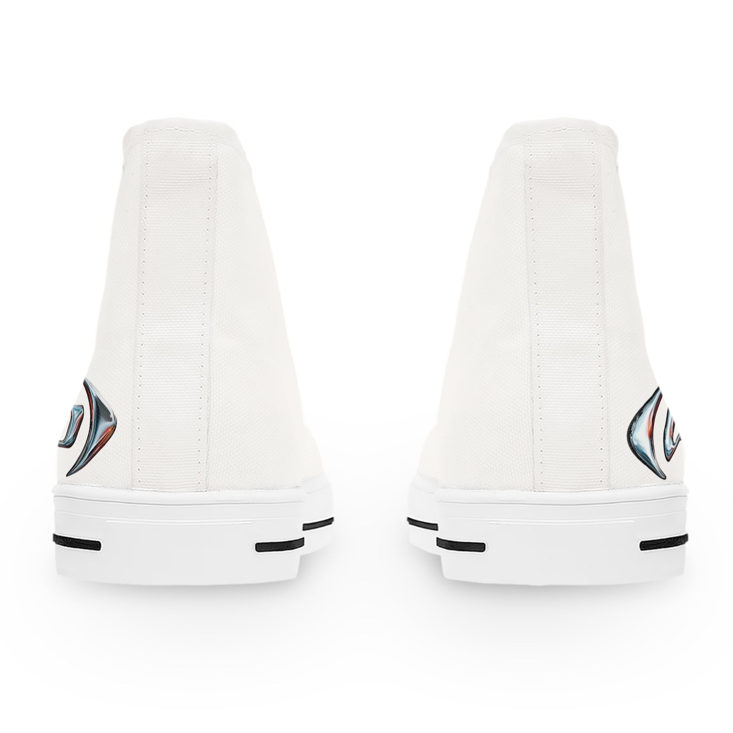 Neon‑Gradient Rua – Women's High Top Top Sneakers Printify