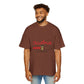 Candy Cane Loading Bar Men's Heavy Oversized Tee – Christmas Sale Edition Printify