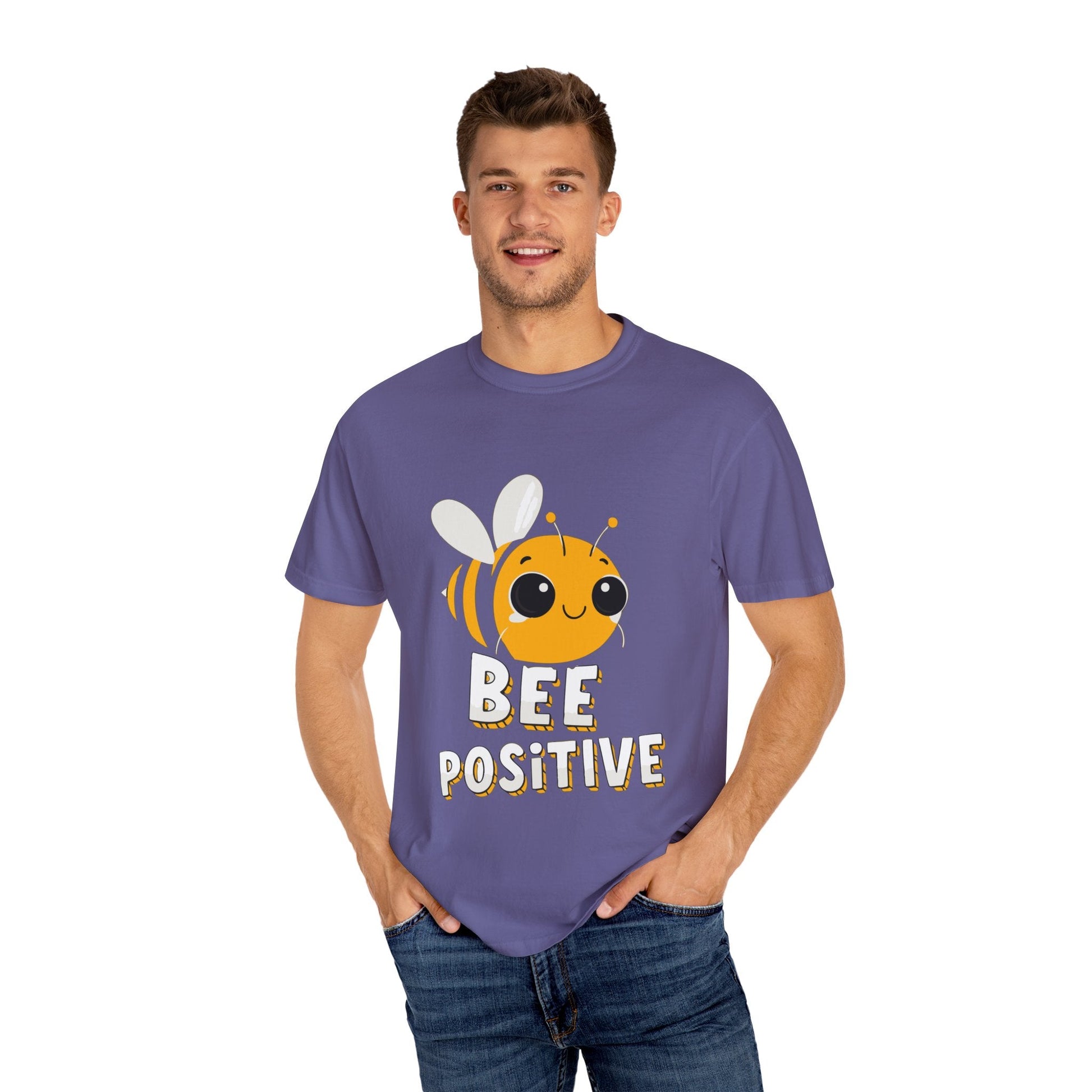 Dyed T-shirt – Snazzy Bee positive Edition Printify