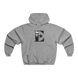 Black & White Portrait Men's NUBLEND® Hooded Sweatshirt - snazzymerch