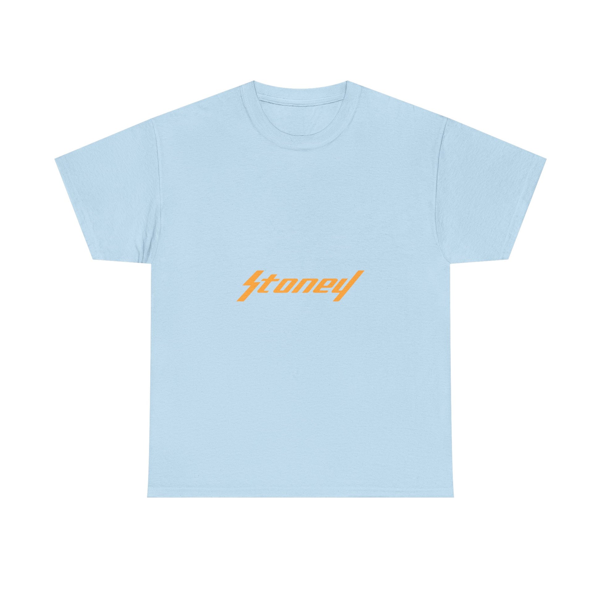 Orange Lightning Text Logo Unisex Heavy cotton Tee Printify