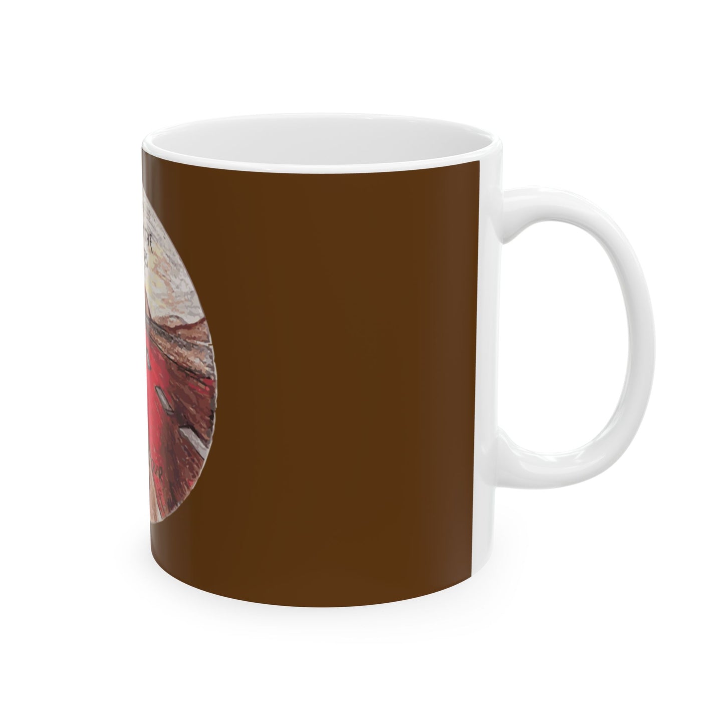 Hand-Drawn Desert Ceramic Mug, (11oz, 15oz) - snazzymerch
