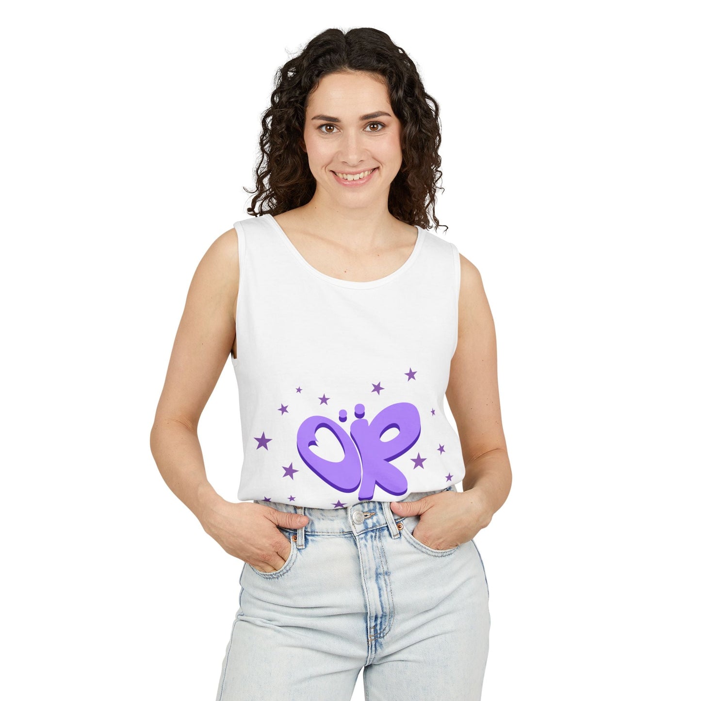 OR Graffiti Starburst-Dyed Tank Top Printify