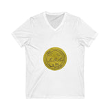 Ocean Wave Unisex Jersey Short Sleeve V-Neck Tee - snazzymerch