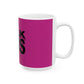Bold Lettering Ceramic Mug, (11oz, 15oz) - snazzymerch