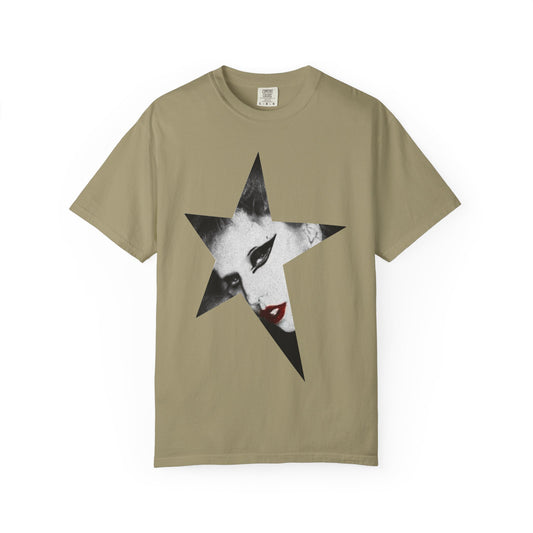 Born This Way Star Face-Unisex Dyed Tshirt Printify